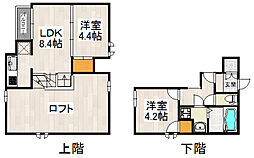 CB東比恵テルス 2LDKの間取図画像