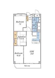 京成サンコーポ勝田台A棟 3LDKの間取図画像