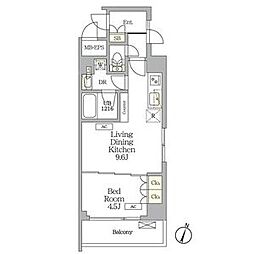 AIFLAT明大前 1LDKの間取図画像