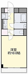シティガーデンオオヤマ 1Kの間取図画像