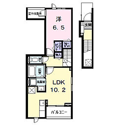 レントンハウス 1LDKの間取図画像