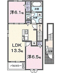 カペラ コート 2LDKの間取図画像