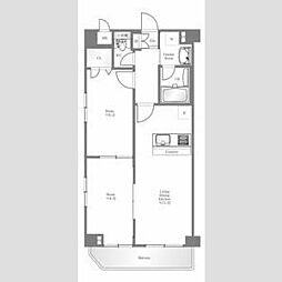 L-フラット両国 2LDKの間取図画像
