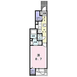 アーヴルコート 1Kの間取図画像