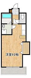 フォレストハイム新屋敷 ワンルームの間取図画像