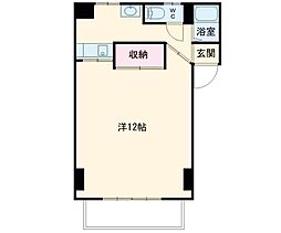 藤原マンション東村 1DKの間取図画像