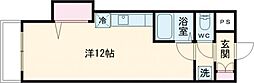 フロマージュ ワンルームの間取図画像