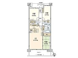 パークシティ南浦和 3LDKの間取図画像