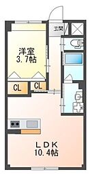 LUMINOUSSTAGE 1LDKの間取図画像