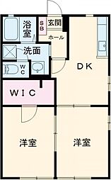 ディアス大慶 2DKの間取図画像