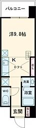 RISO CORE 1Kの間取図画像