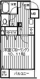 ヴェルファーレ彩 1Kの間取図画像
