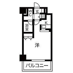 アーバンポイント高崎 ワンルームの間取図画像