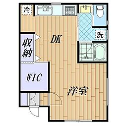 セラマーシ ワンルームの間取図画像