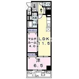 GranFelicia 1SLDKの間取図画像