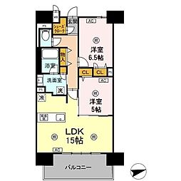 モンドミオ沖縄リゾートライカムヒルズ 703 2LDKの間取図画像