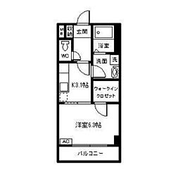 Re'revezero 1Kの間取図画像