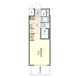 S-RESIDENCE名古屋菊井aline(アライン) FR・家電キャンペーン実 1Kの間取図画像
