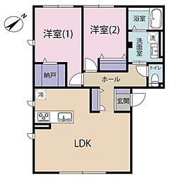 Grand 2LDKの間取図画像