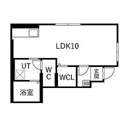 PROGRESS III(プログレス3) 1Kの間取図画像