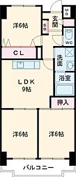 シャトー・レイク・ルイーズ 3LDKの間取図画像