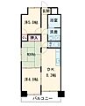 ベルヒルズ・則松8階6.4万円