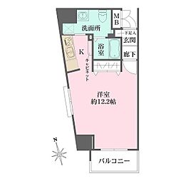 プライムス堺駅前フェニックス通り ワンルームの間取図画像
