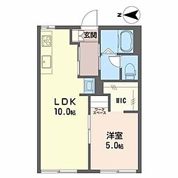 ファミールK 1LDKの間取図画像