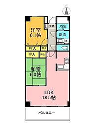 モバマンション 2LDKの間取図画像