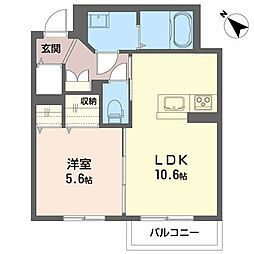 BEREOTS 1LDKの間取図画像