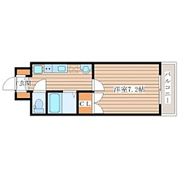 ソレイユハイツ泉中央 1Kの間取図画像
