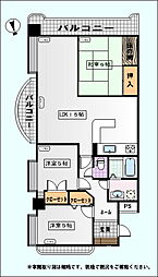 サンライフ守恒2 3LDKの間取図画像
