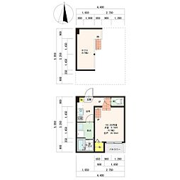ルーチェ 1Kの間取図画像