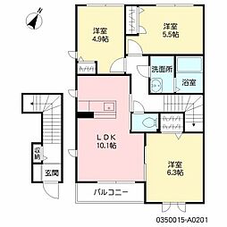 コンフォート・5A棟 3LDKの間取図画像