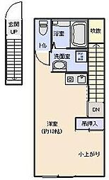 AP杜 愛子東 ワンルームの間取図画像