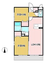 OTT'sHIRO2 2LDKの間取図画像