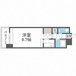 エステート・モア浄水通り 1Kの間取図画像