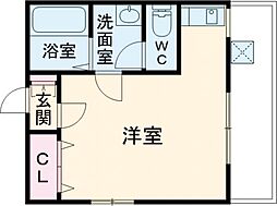 メゾン・ティファニー 1Kの間取図画像