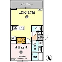 PREMILIFE大在浜WEST 1LDKの間取図画像