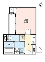 robot home 西都賀 1Kの間取図画像