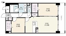 Sophia21堀川 2LDKの間取図画像