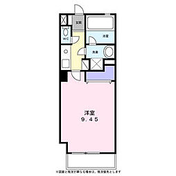 コンフォ清水 1Kの間取図画像