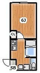 Ambition大谷 1Kの間取図画像