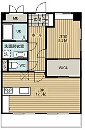 ファミール光町 1LDKの間取図画像
