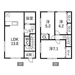 ルミ II 3LDKの間取図画像