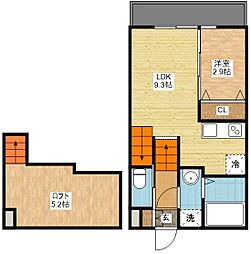 MODERNPALAZZO諫早Prime 1SLDKの間取図画像