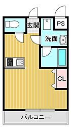 コンフォートメゾンNAGI ワンルームの間取図画像