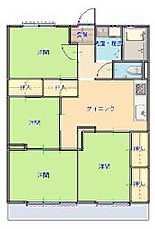 サンフィールタウン 4DKの間取図画像