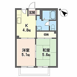 コモンライフ 2Kの間取図画像