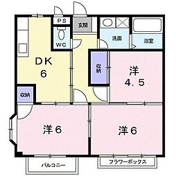 レジデンス大森B 3DKの間取図画像